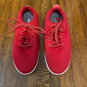 Women’s Red Allbirds Wool Runners
